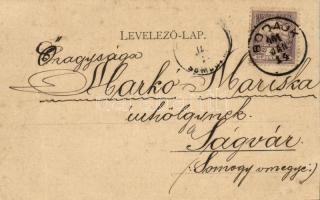 1901 Székesfehérvár, Nádor utca északról, Schubert üzlete. Kiadja Klökner Péter 46. sz. (fa)