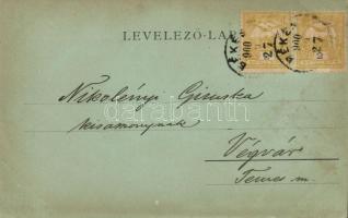 1900 Békés, Fekete-Körös. Kiadja Véver Oszkár