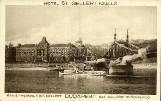 Budapest XI. Hotel Szent Gellért szálloda, gőzhajó
