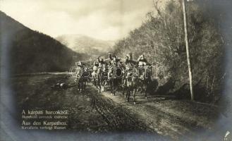 A kárpáti harcokból menekülő oroszok üldözése / Austro-Hungarian (K.u.K.) military, chasing the fleeing Russians