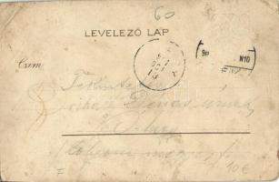 1901 Száz zsidó egy sorba Deputáczióba... / Jewish people humour. Judaica, M. J. F. B. litho s: Hege...