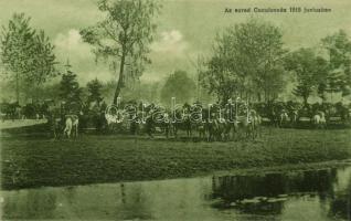 Az ezred Cuculovcén 1915 júniusban / WWI K.u.K. (Austro-Hungarian) military, regiment in Cuculowce (EK)