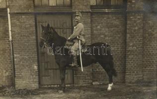 Első világháborús osztrák-magyar lovaskatona / WWI K.u.K. (Austro-Hungarian) military, cavalryman. photo