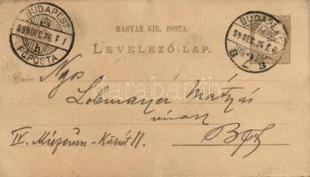 1899 Budapest XI. A Kelenföldi Kaszinó kézzel írt meghívója szilveszteri estélyre a Fehérvári út 32....