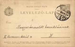 1901 Szécsény, Siposs Imre féle Sajgó szőlőhegyi bortermés reklámja