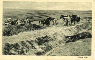 Csata után- A Képes Újság húsvéti ajándéka / K.u.K. (Austro-Hungarian) military postcard, after the battle  (EK)