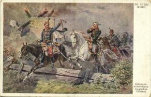 Gefangennahme eines russischen Offizers / K.u.K. (Austro-Hungarian) military art postcard, hussars. W.R.B. & Co. Galerie Wiener Künstler Nr. 538. s: Th. Breidwiser