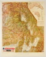 Székelyföld térképe. Reprint 82x102 cm