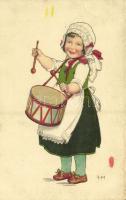 1930 Girl with drum, O.G.Z.-L. 206/1152.