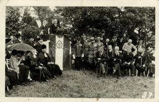 1935 Graz, Einweihung des Denkmals der jüdischen Helden am 23. Juni, (BJF) Bundes Jüdischer Frontsoldaten / Zsidó hősi halottak műemlékének felavatási ünnepsége június 23-án / Inauguration of the Jewish heroes monument by the BJF. Judaica photo