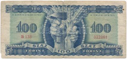 1946. 100Ft "B138 032861" T:III-
Hungary 1946. 100 Forint "B138 032861" C:VG
A...