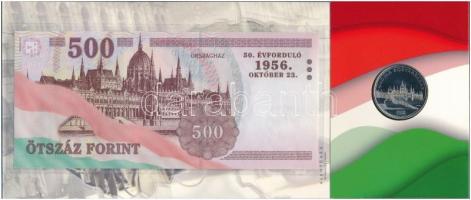 2006. 50Ft Cu-Ni "1956-os forradalom" első napi veret + 500Ft "EB" (7x) bankjegy...