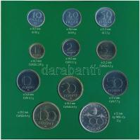 1995. 10f-200Ft (11xklf) forgalmi sor dísztokban, benne 200Ft Ag "Deák", "Magyarorszá...