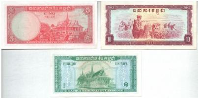 Kambodzsa 1972-1975. 1R-1000R (9xklf) T:I-,II,III szép papír
Cambodia 1972-1975. 1 Riel - 1000 Riel...