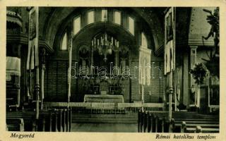 1944 Mogyoród, Római katolikus templom, belső. Kiadja a Hangya Szövetkezet (EK)