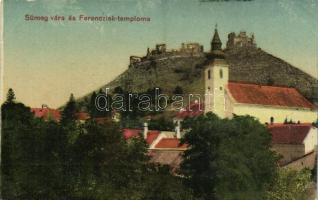 Sümeg, vár és a Ferenciek temploma. Kiadja Horváth Imre