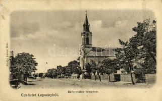 1905 Lepsény, Református templom. Kiadja Kaiser Mór (b)