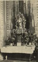 Győr-Szabadhegy, Római katolikus templom belső, Mária oltár. Jánossy fényképész kiadása