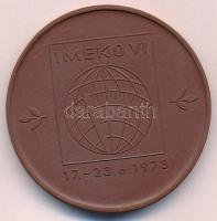 NDK 1973. "Dresden" kerámia plakett eredeti dísztokban tanúsítvánnyal (48mm) T:1
GDR 1973...