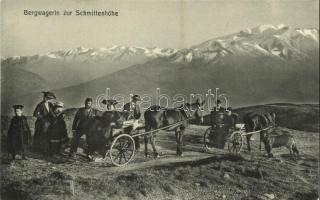 Schmittenhöhe, Bergwagerln / mountain, horse-drawn carriages