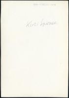 cca 1933 Kinszki Imre (1901-1945) budapesti fotóművész hagyatékából, pecséttel jelzett vintage fotó ...