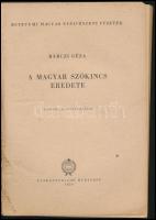 Bárczi Géza: A magyar szókincs eredete. Budapest, 1958, Tankönyvkiadó. Kiadói papírkötésben, gerincn...