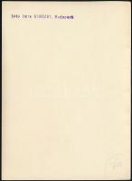 cca 1931 Kinszki Imre (1901-1945) budapesti fotóművész hagyatékából, pecséttel jelzett vintage fotó ...