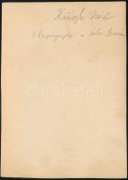 cca 1933 Kinszki Imre (1901-1945) budapesti fotóművész hagyatékából, aláírt vintage fotó (Napnyugta ...