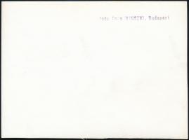 cca 1934 Kinszki Imre (1901-1945) budapesti fotóművész hagyatékából, pecséttel jelzett vintage fotó ...