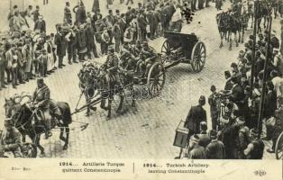 1915 Artillerie Turque quittant Constantinople / WWI, Turkish artillery leaving Constantinople