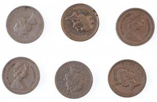 Nagy-Britannia 1983-2006. 1Ł (6x) T:2-,3
Great Britain 1983-2006. 1 Pound (6x) C:VF,F