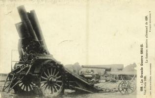 1915 La Grande Guerre, Le fameux mortier allemand de 420 / WWI, Big Bertha, 420 mm German howitzer