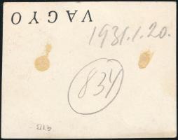 1931. január 20. Kinszki Imre (1901-1945) budapesti fotóművész hagyatékából, jelzés nélküli, a szerz...