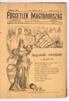 1907 Budapest, Független Magyarország, VII. évfolyam 64. szám. Könyvbe kötve, 198 p.