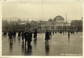 1929 Zürich, Zürichseegefrörne / frozen lake (14,7 cm x 10,2 cm) (EK)