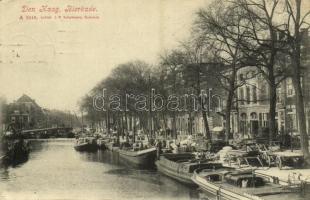 1908 The Hague, Den Haag; Bierkade / quay, boats