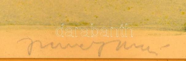 Imre István (1918-1983): Virágcsendélet. Színes rézkarc, papír, jelzett, üvegezett keretben, 28,5×39...