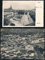 cca 1938 magyar női teniszcsapat tagjainak aláírása, 2 db képeslapon