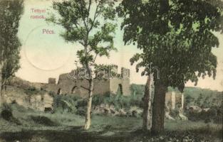 1906 Pécs, Tettyei romok. D. K. Bp. 1906-1167. (EK)