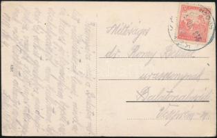 1918 Kékkő, Blauenstein, Modry Kamen; Kékkői vár, látkép, utca / Hrad Modry Kamen / castle, general ...