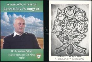 4 db politikai tartalmú nyomtatvány (In memoriam Nagy Imre, Ruszkik haza, stb.)