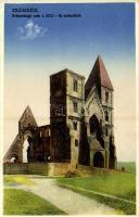 Zsámbék, Prépostsági templomrom a XIII. századból. Kiadja Scharle Gyula (EK)
