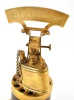 Steampunk réz cigaretta kínáló és öngyújtó szett 25 cm