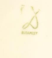 Drasche bonbonnier. Matricás, jelzett, kopásokkal d:9 cm