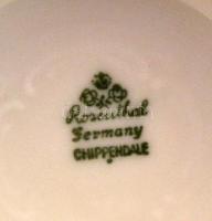 Rosenthal váza. Jelzett, kopott. 21 cm