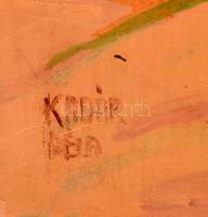 Kádár jelzéssel: Templom. Olaj, karton, 47×63 cm