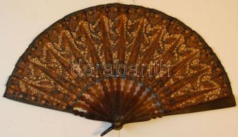 Régi legyező bakelit és szövet