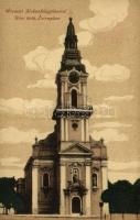 1919 Kiskunfélegyháza, Római katolikus Ótemplom. Kiadja Vesszősi József (EK)