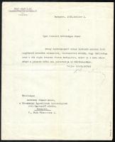 1928-1935 Szörtsey József, a TESZ elnökének levelezése, 9 db