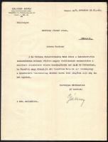 1928-1935 Szörtsey József, a TESZ elnökének levelezése, 9 db